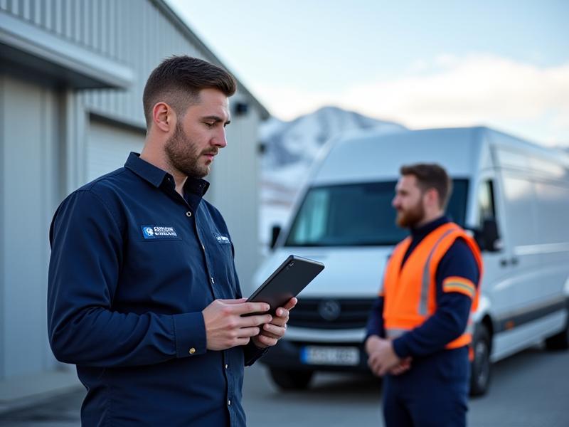 Менеджер Лесного Автосервиса обсуждает график работ с владельцем автопарка